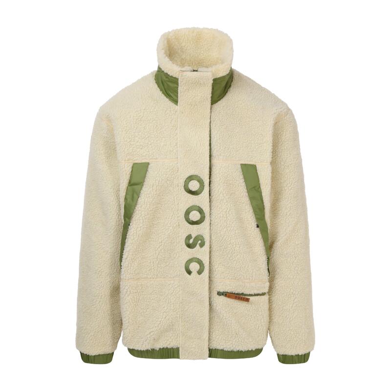 Sherpa Fleece Jacket Cream / Khaki
