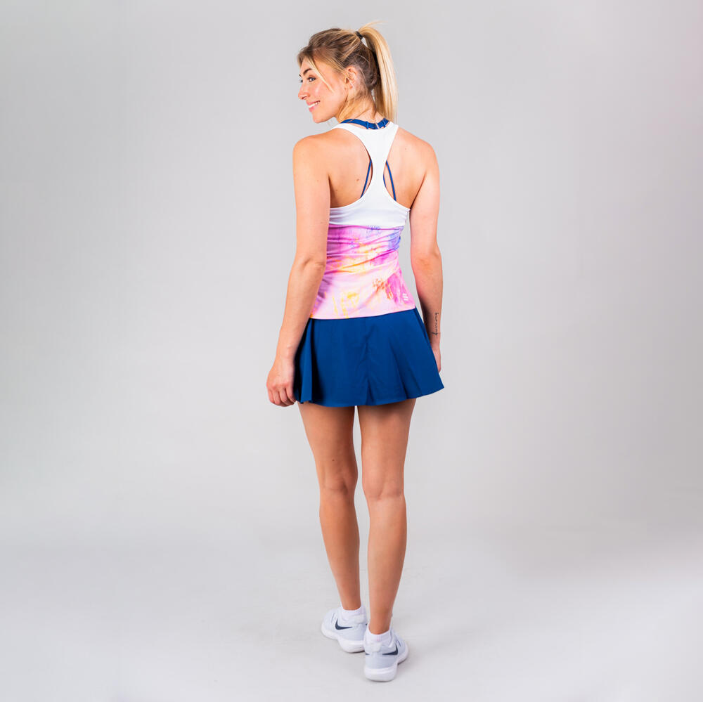 Camiseta Bidi Badu Padel Aluna Rosa Blanco 2/7