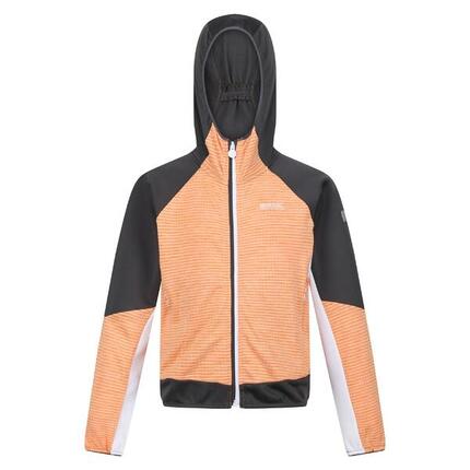 Veste Softshell PRENTON Enfant (Orange Clair / Gris Phoque)