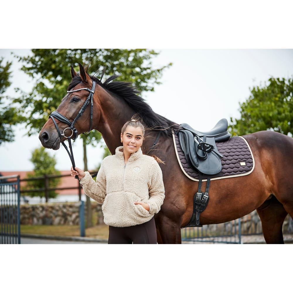 Damesfleece 1/2 rits Equipage Joelle 3/4