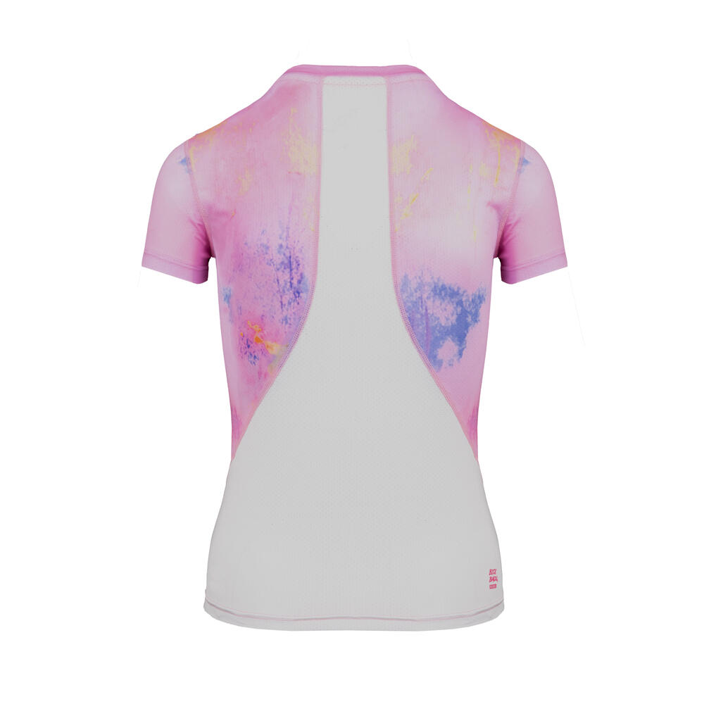Eve Tech Roundneck Tee - aqua, dark blue 6/7