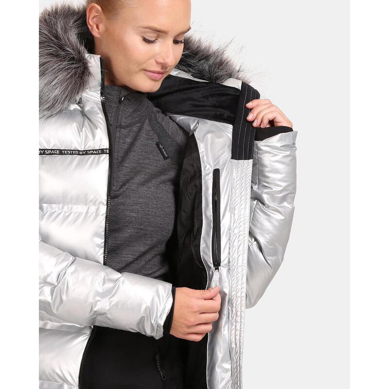 Veste d'hiver isolée argentée pour femme Kilpi LTD SIRIUS-W KILPI