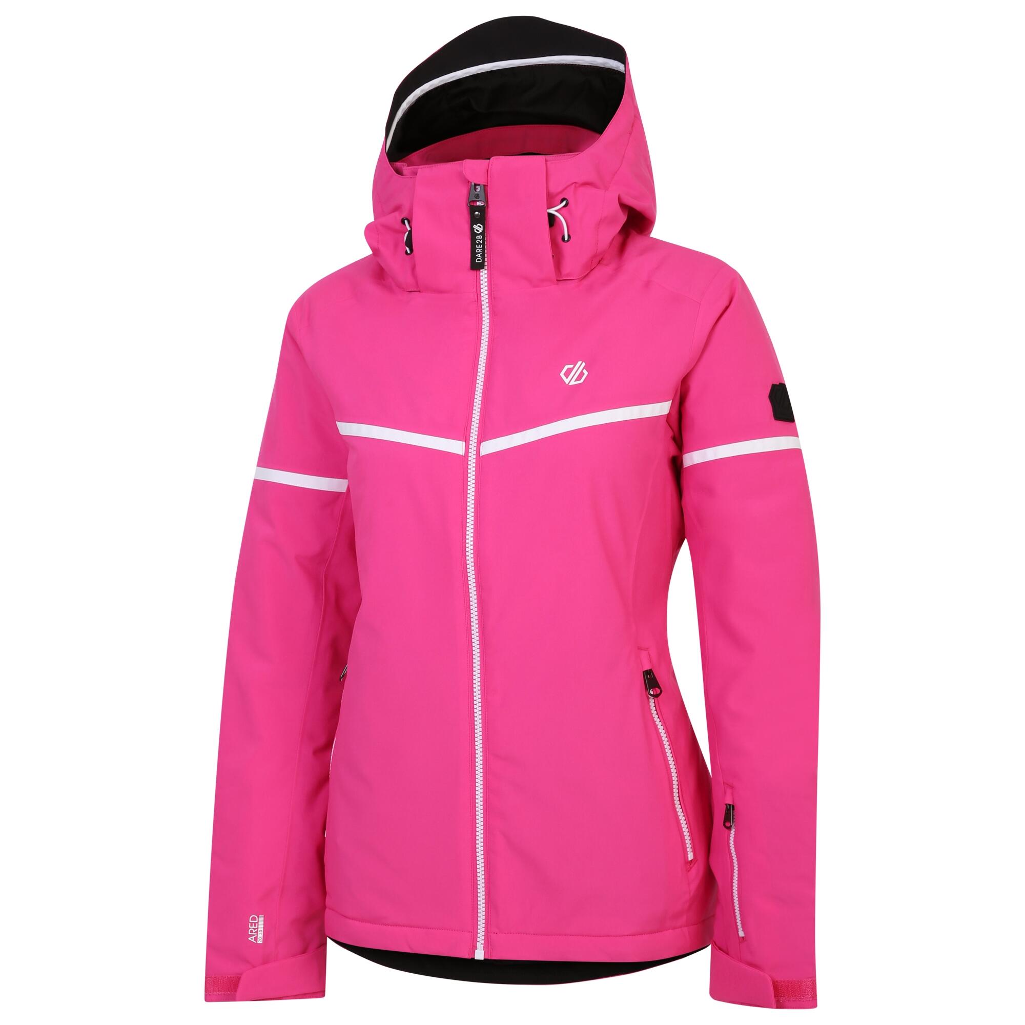 Womens/Ladies Carving Ski Jacket (Pure Pink) 3/5