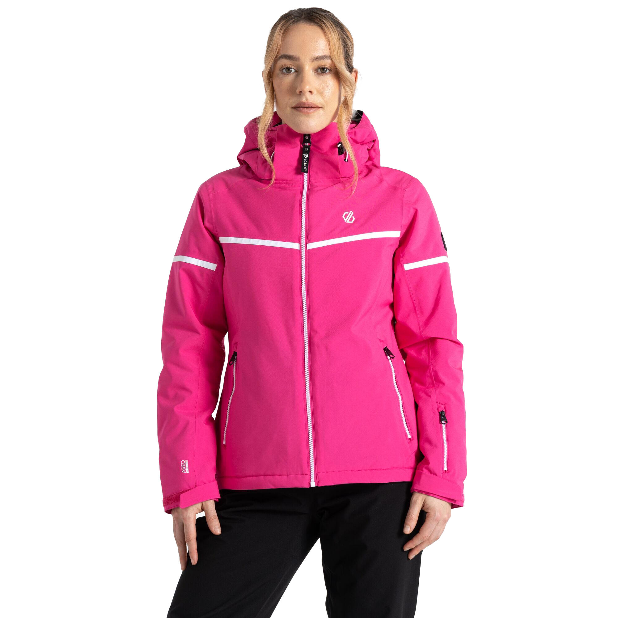 Womens/Ladies Carving Ski Jacket (Pure Pink) 4/5