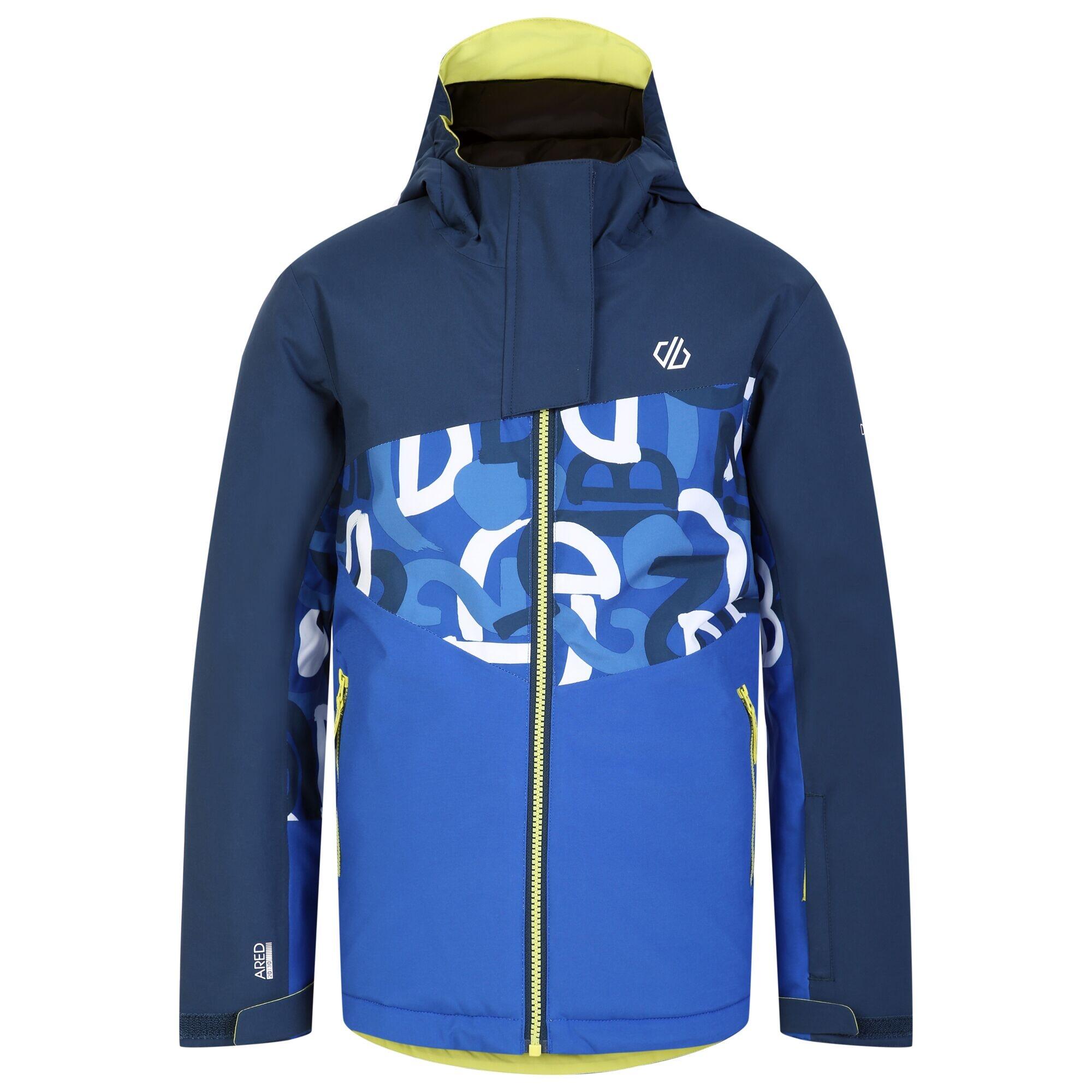 DARE 2B Childrens/Kids Humour II Graffiti Ski Jacket (Olympian Blue/Moonlight)