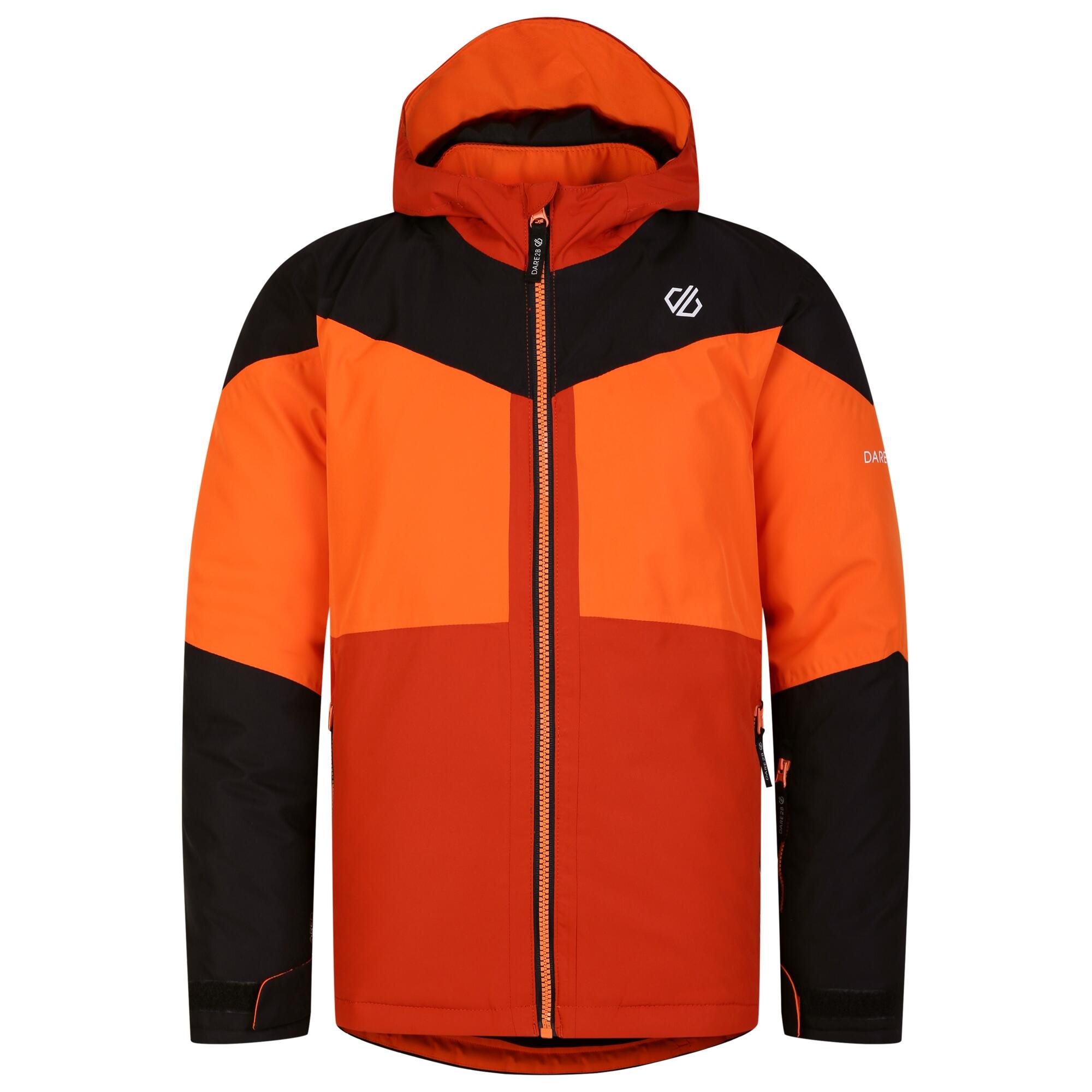 Childrens/Kids Slush Ski Jacket (Black/Puffins Orange) 1/5