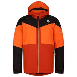 Blouson de ski SLUSH Enfant (Noir / Orange vif)