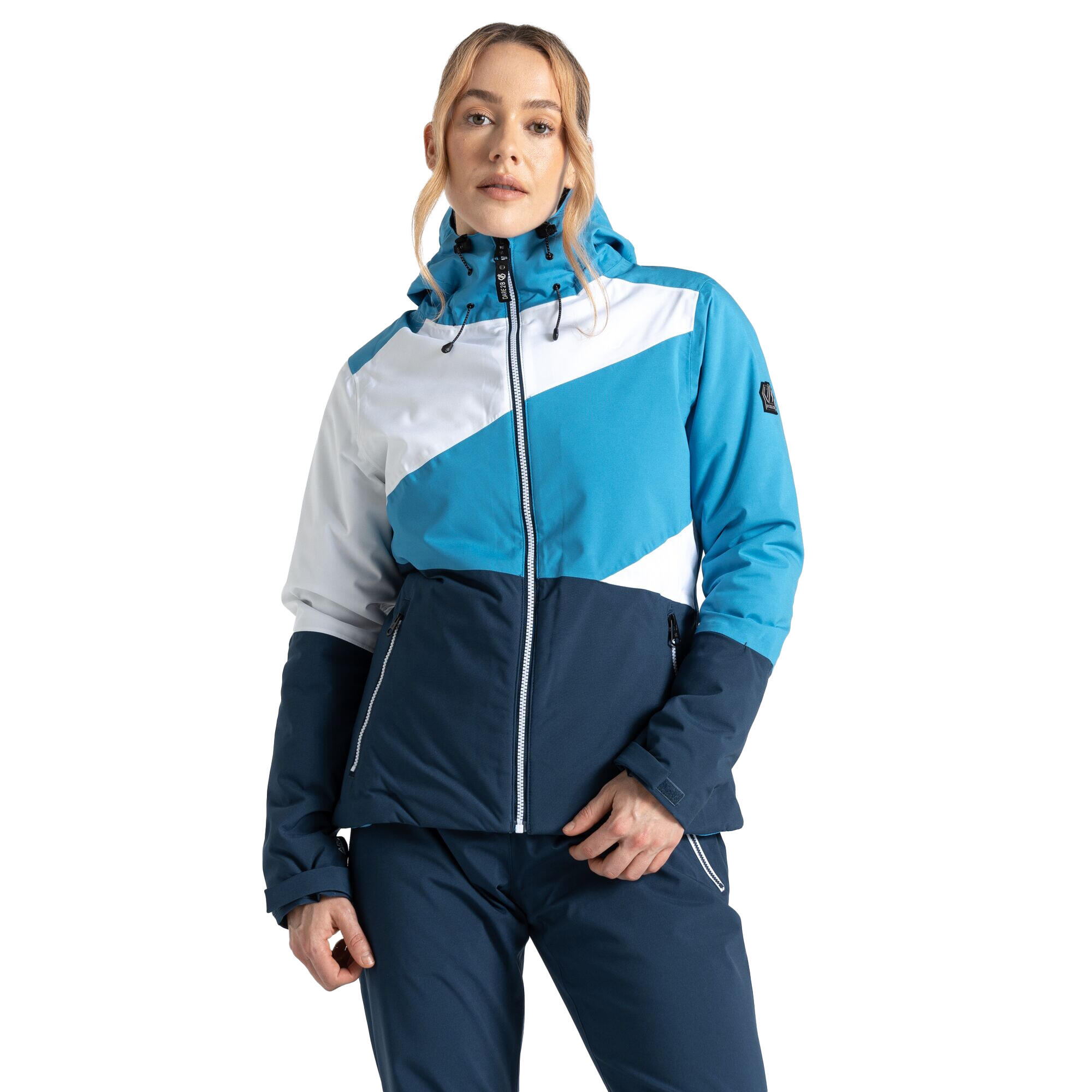Womens/Ladies Ice Colour Block Ski Jacket (Swedish Blue/Moonlight Denim) 4/5