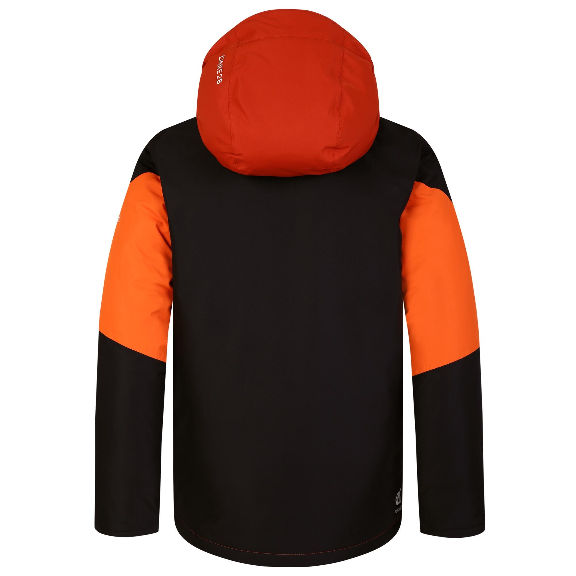 Childrens/Kids Slush Ski Jacket (Black/Puffins Orange) 2/5