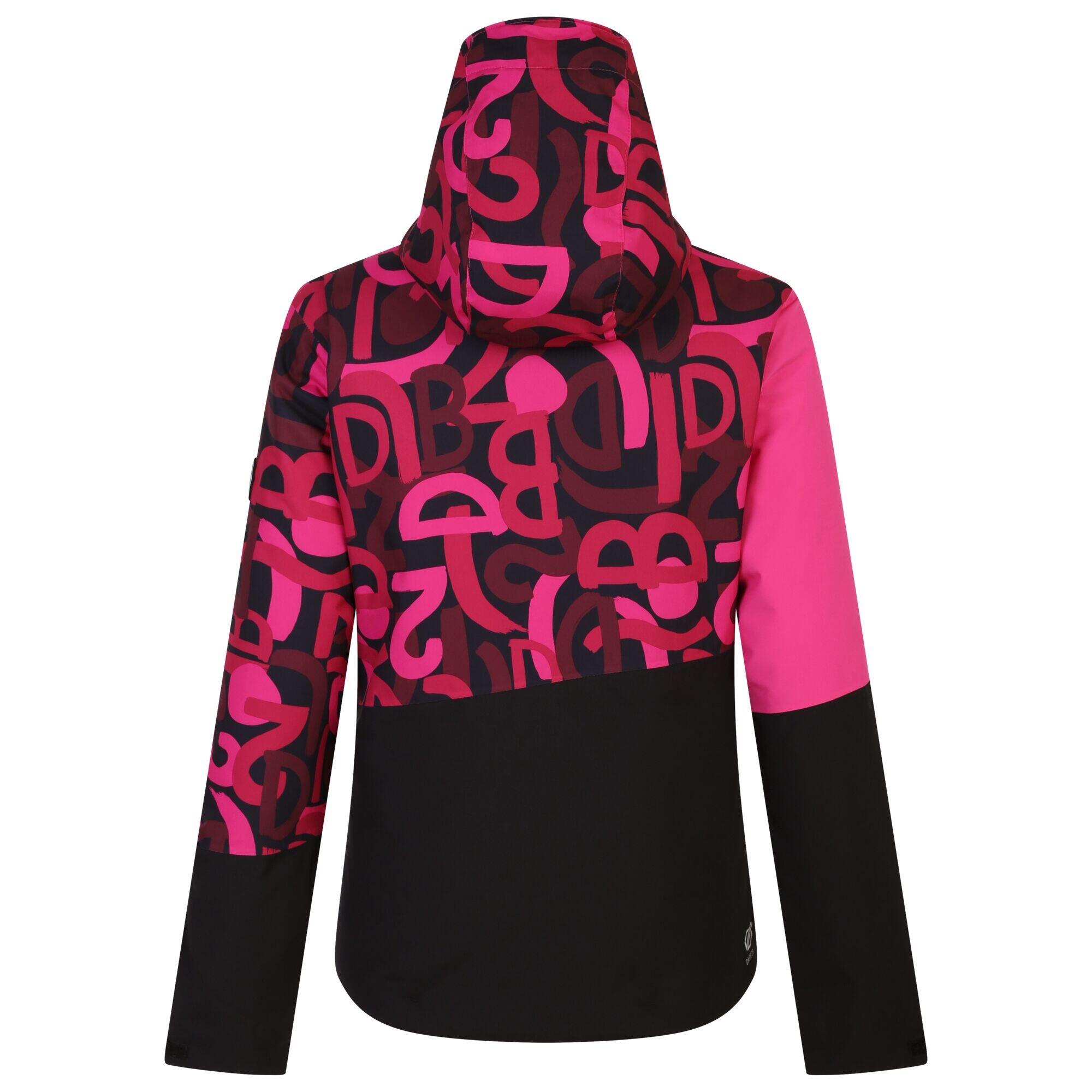 Womens/Ladies Ice Graffiti Ski Jacket (Pure Pink) 2/5