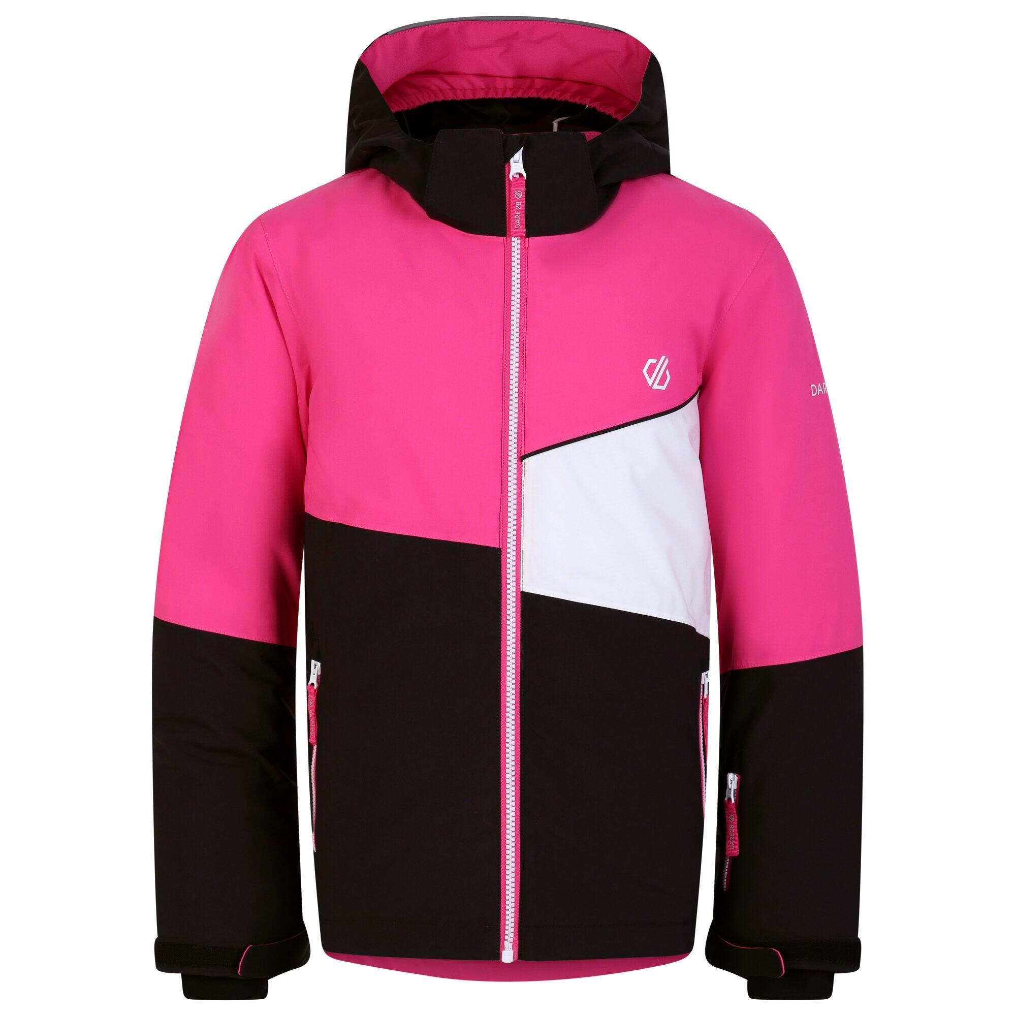 Childrens/Kids Steazy Ski Jacket (Pure Pink/Black) 1/5