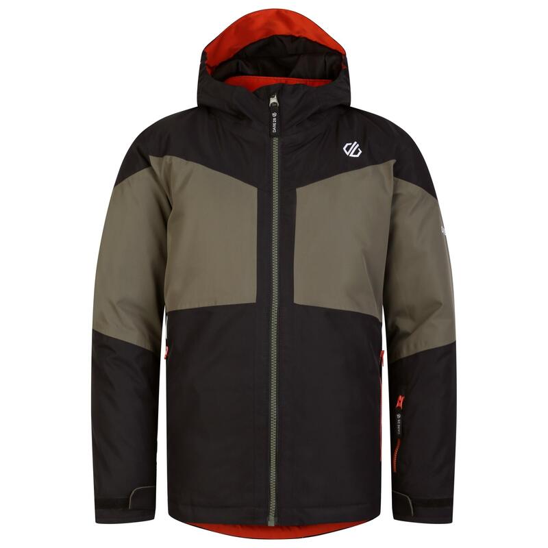 Blouson de ski SLUSH Enfant (Noir / Vert lichen)