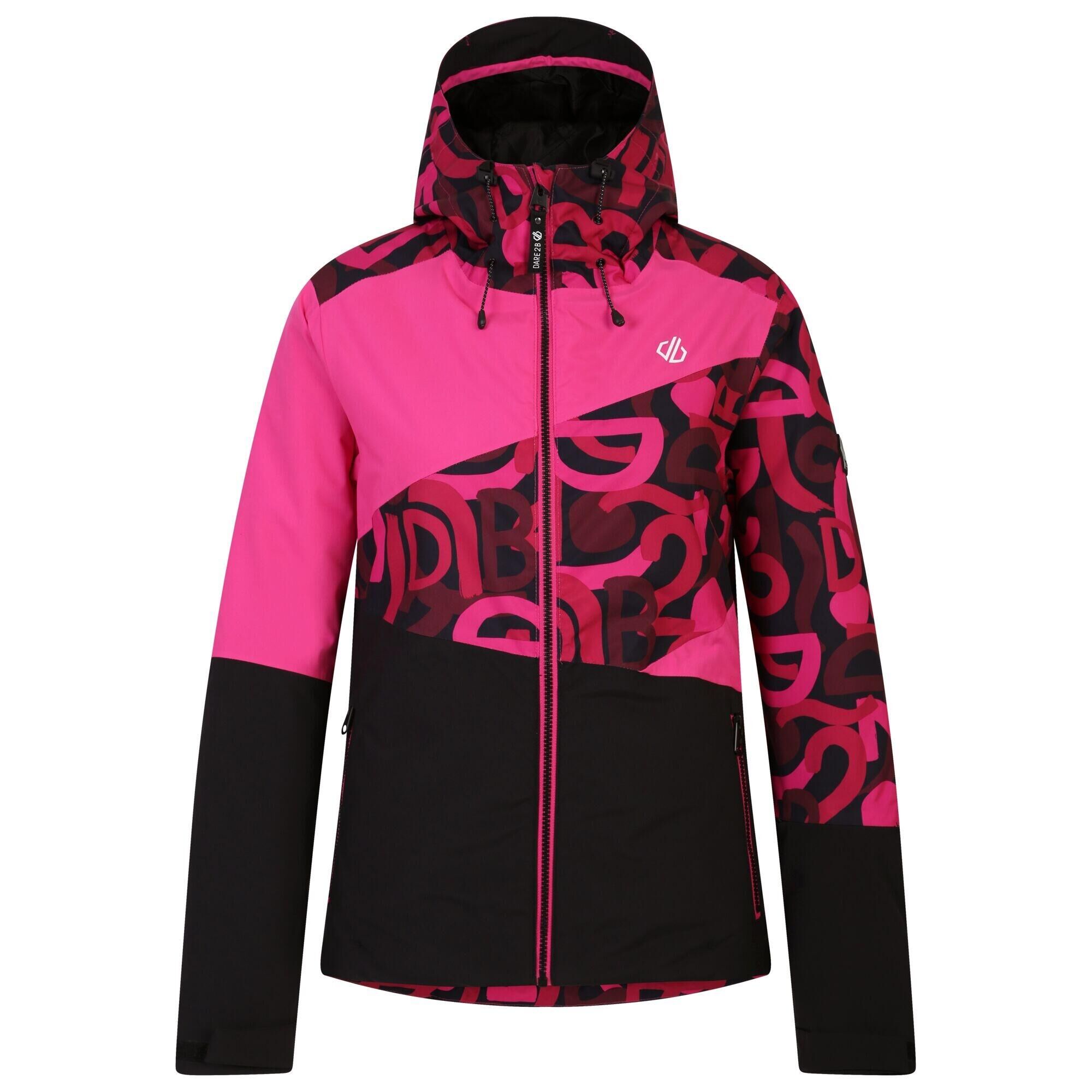 DARE 2B Womens/Ladies Ice Graffiti Ski Jacket (Pure Pink)