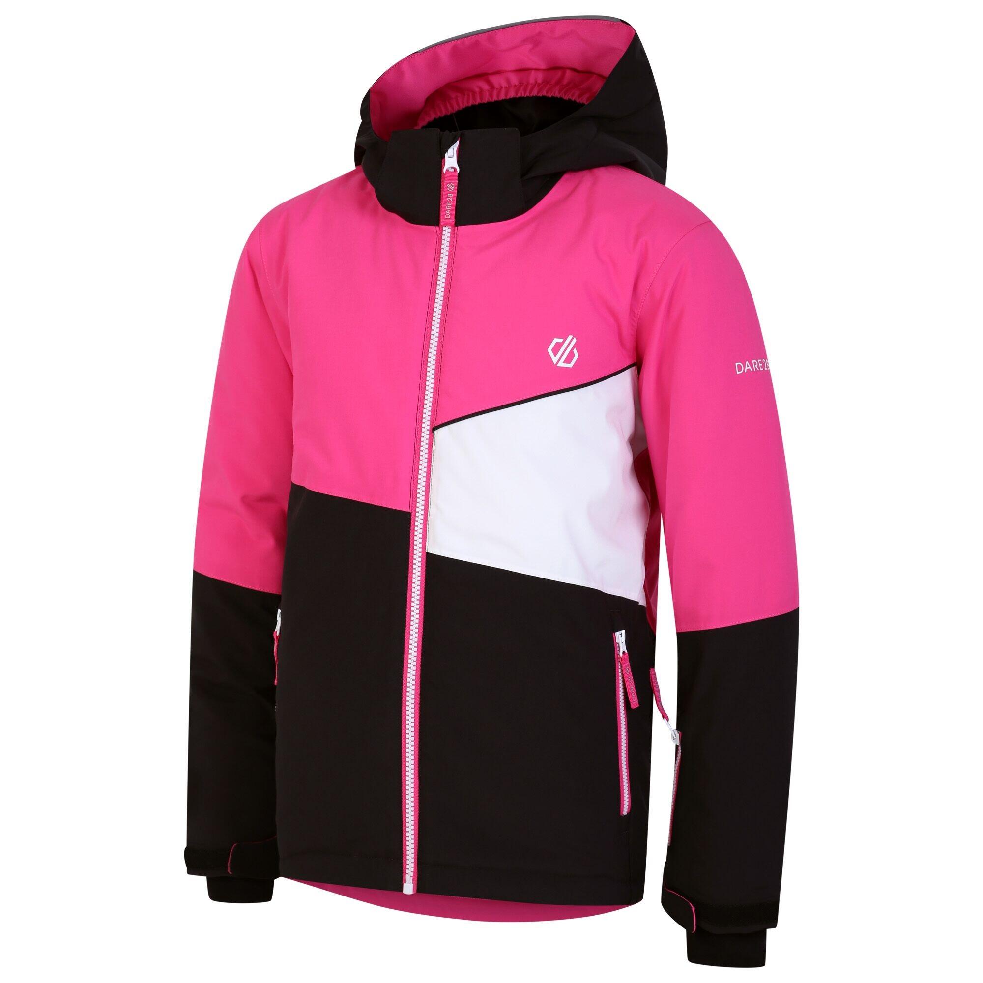 Childrens/Kids Steazy Ski Jacket (Pure Pink/Black) 3/5