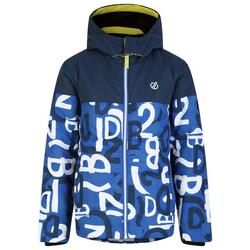 Chaqueta de Esquí Liftie Graffiti para Niños/Niñas Azul Olímpico