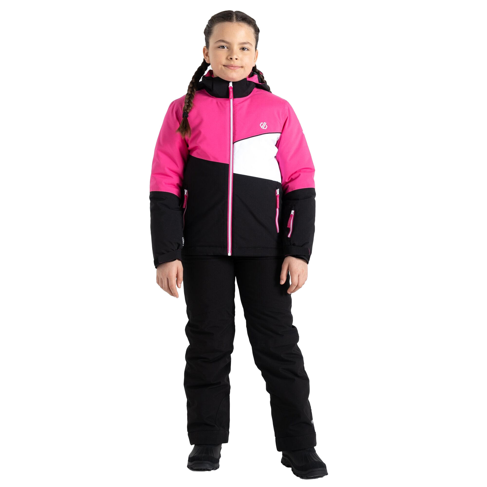 Childrens/Kids Steazy Ski Jacket (Pure Pink/Black) 4/5