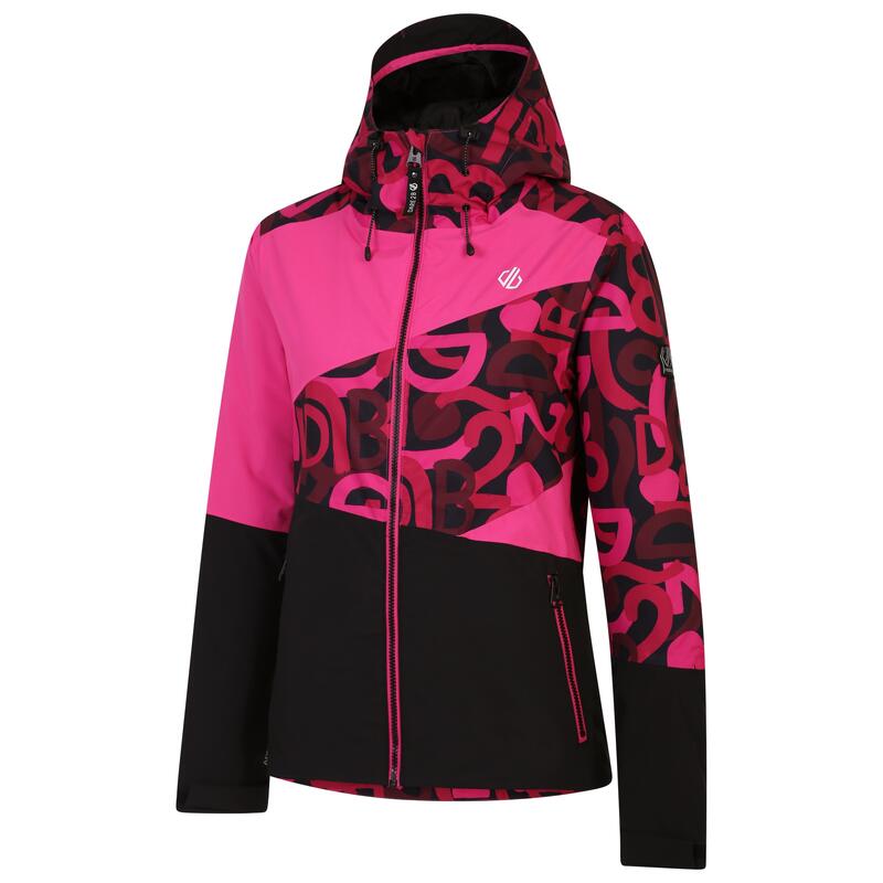 Chaqueta de Esquí Ice Graffiti para Mujer Rosa Puro