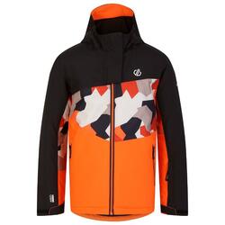 Blouson de ski HUMOUR Enfant (Orange vif / Noir)