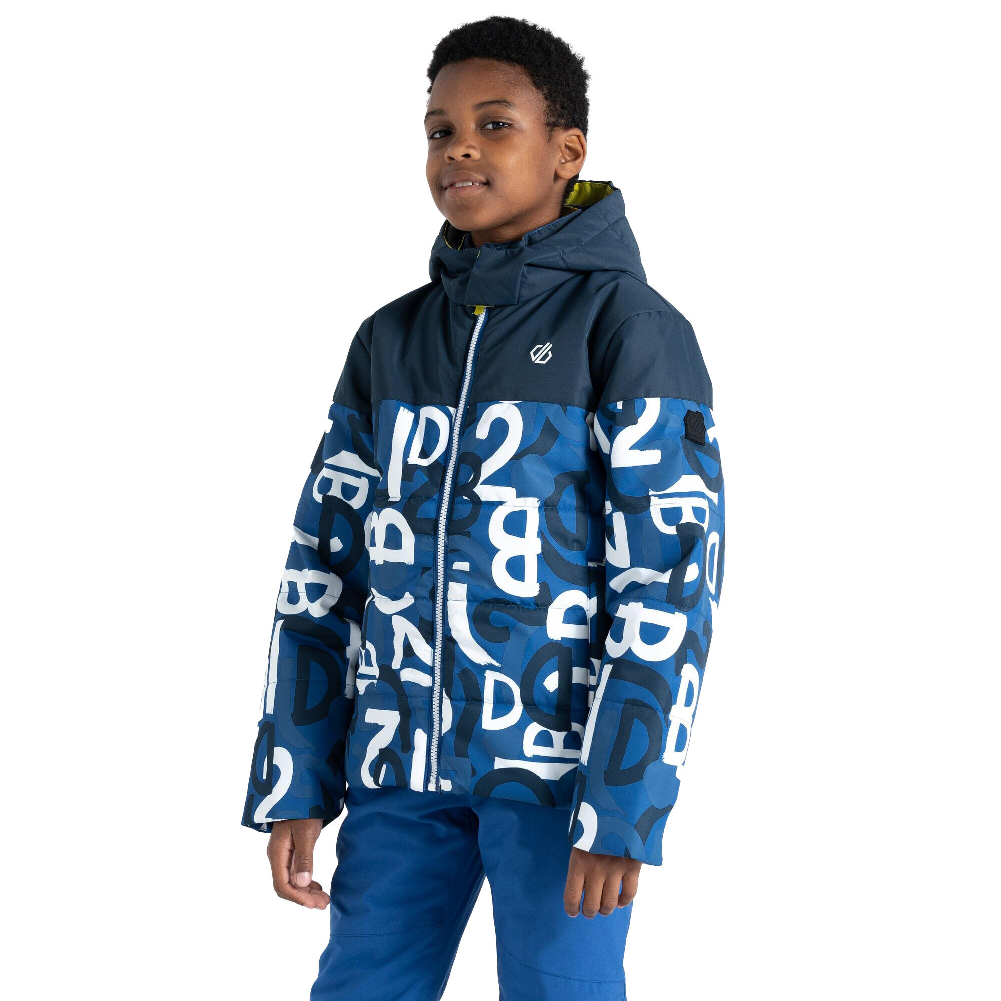 Childrens/Kids Liftie Graffiti Ski Jacket (Olympian Blue) 4/5