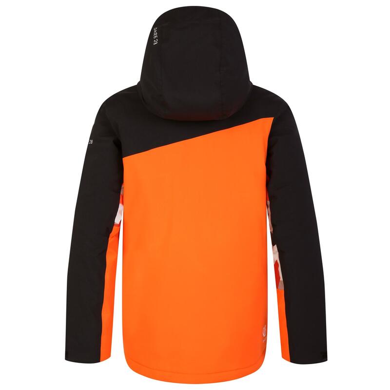 Chaqueta de Esquí Humour II Geo Camo para Niños/Niñas Naranja Puffins, Negro