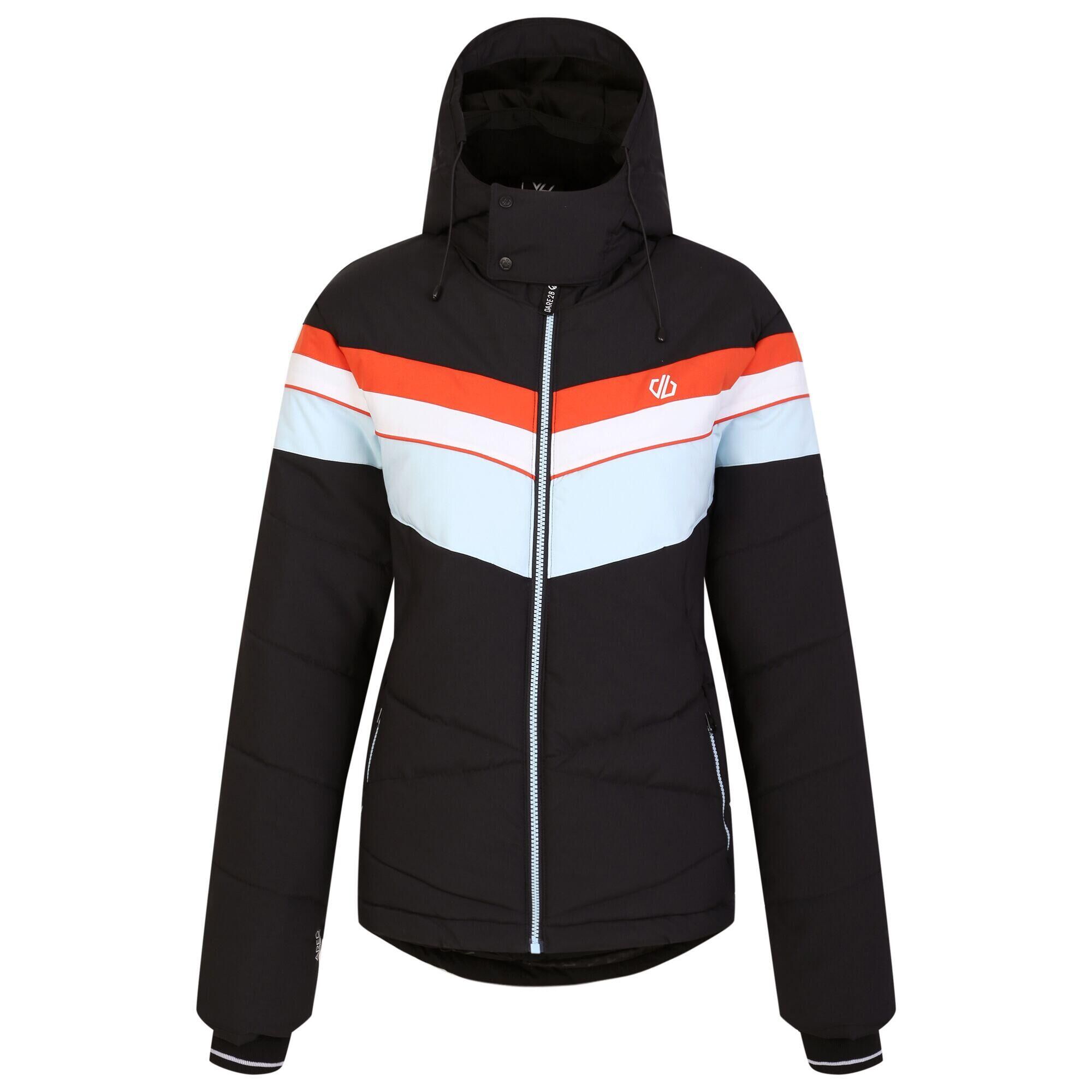 DARE 2B Womens/Ladies Powder Ski Jacket (Black/Quiet Blue)