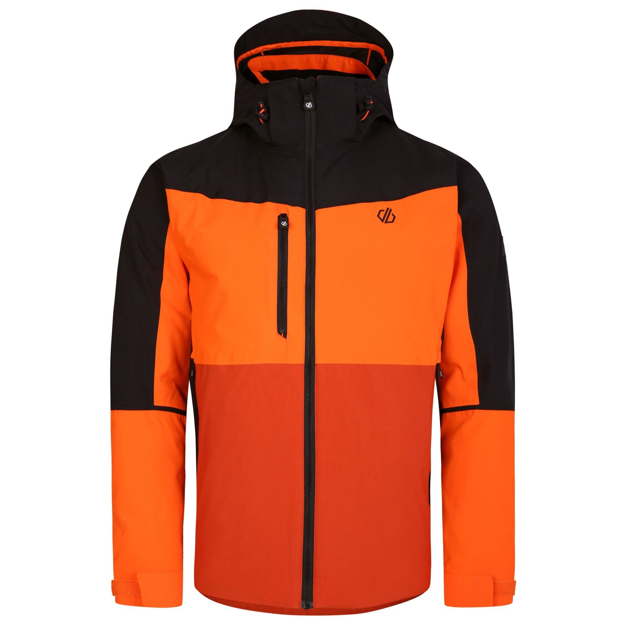 EAGLE Men's ski jacket (Rooibos tea / Bright orange)