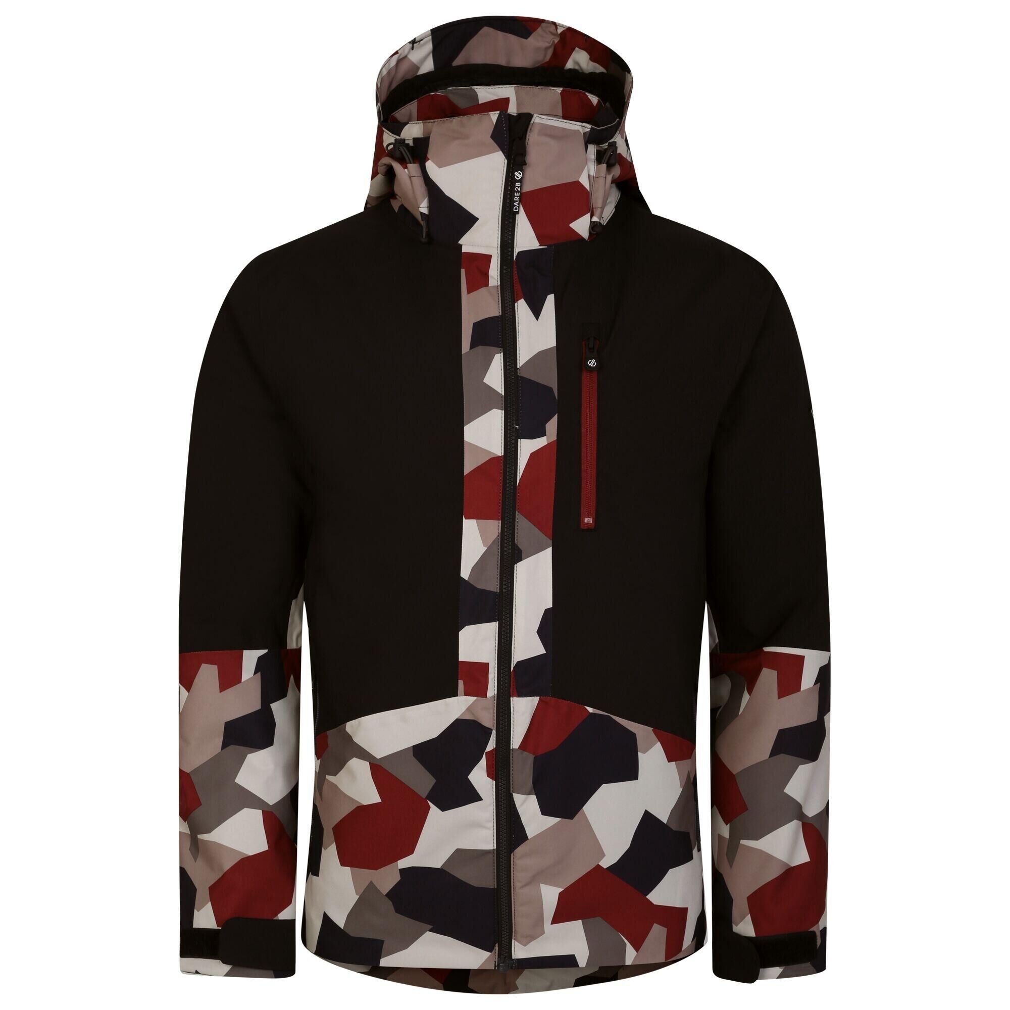 DARE 2B Mens Edge Geometric Ski Jacket (Black/Clay)