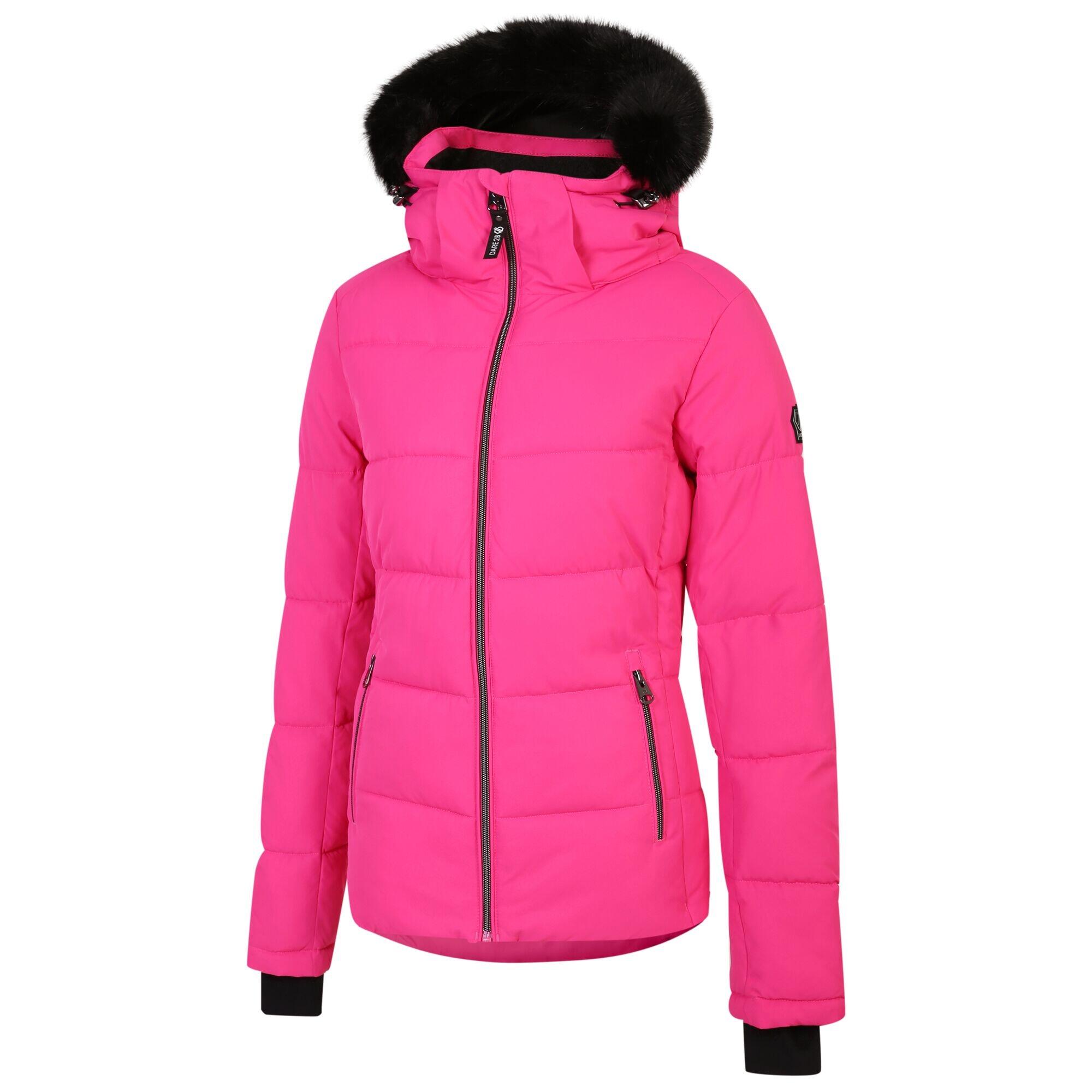 Womens/Ladies Glamourize IV Ski Jacket (Pure Pink) 3/5