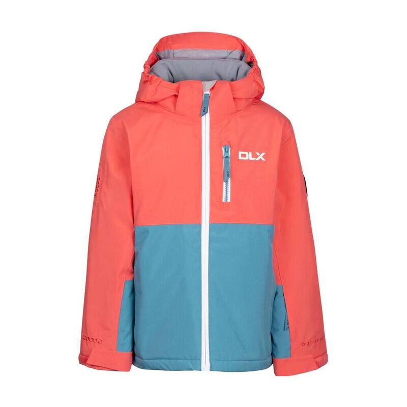 Blouson de ski PAULINE Enfant (Pêche rose / Bleu gris)