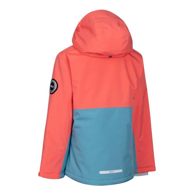 Blouson de ski PAULINE Enfant (Pêche rose / Bleu gris)