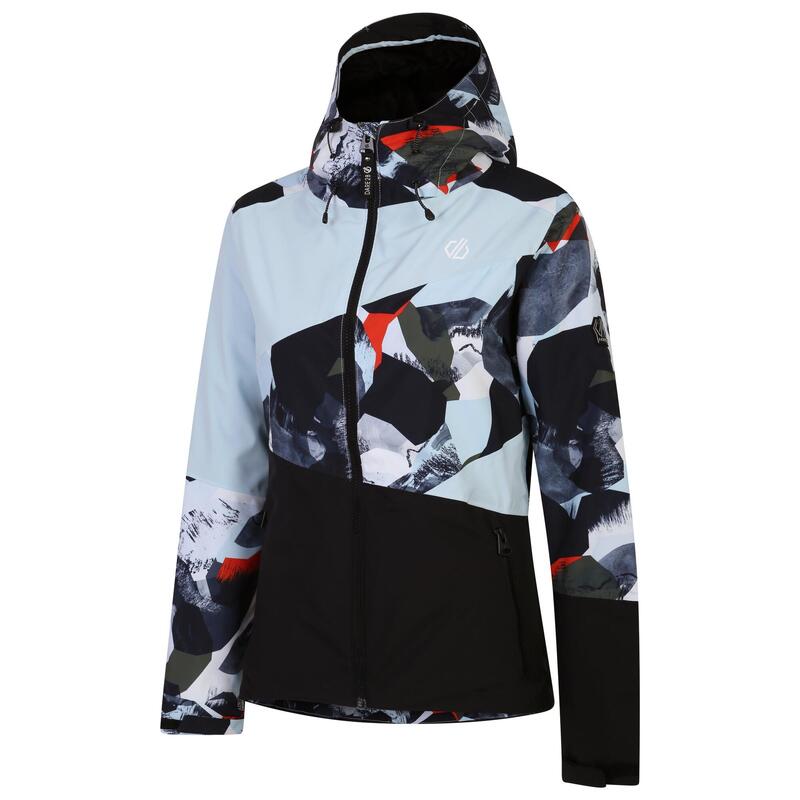 Blouson de ski ICE Femme (Vert lichen / Bleu courtisan)