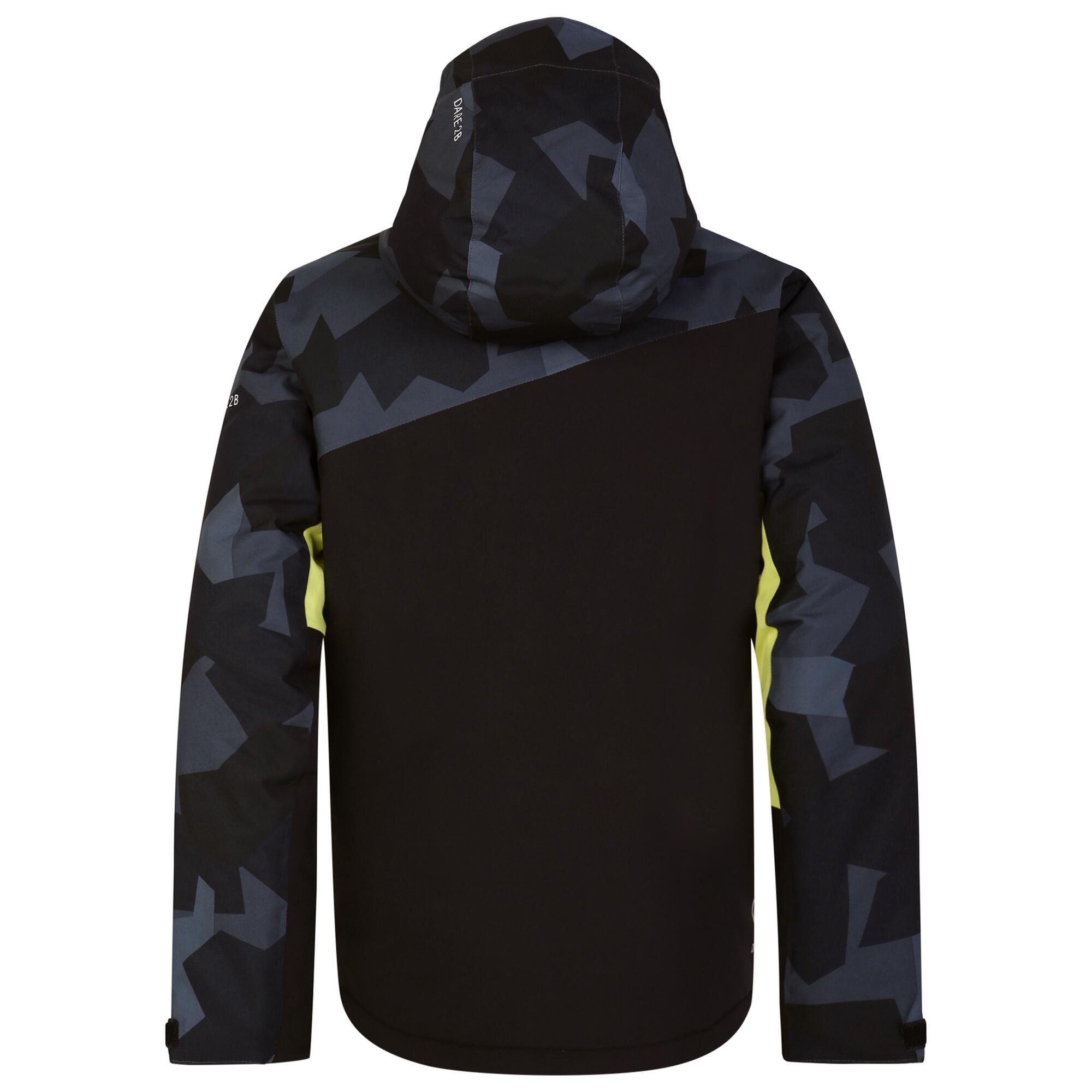 Childrens/Kids Humour II Geo Camo Ski Jacket (Black/Yellow Plum) 2/5