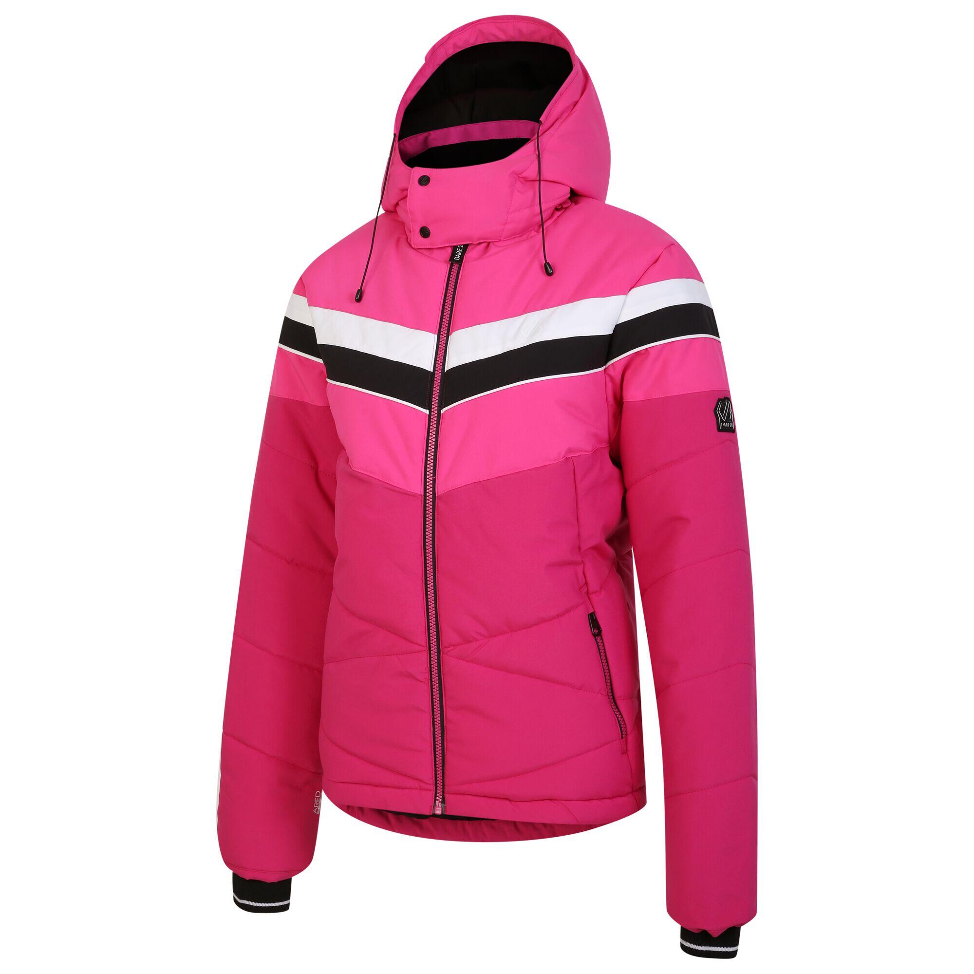 Womens/Ladies Powder Ski Jacket (Pure Pink/Boudoir Red) 3/5