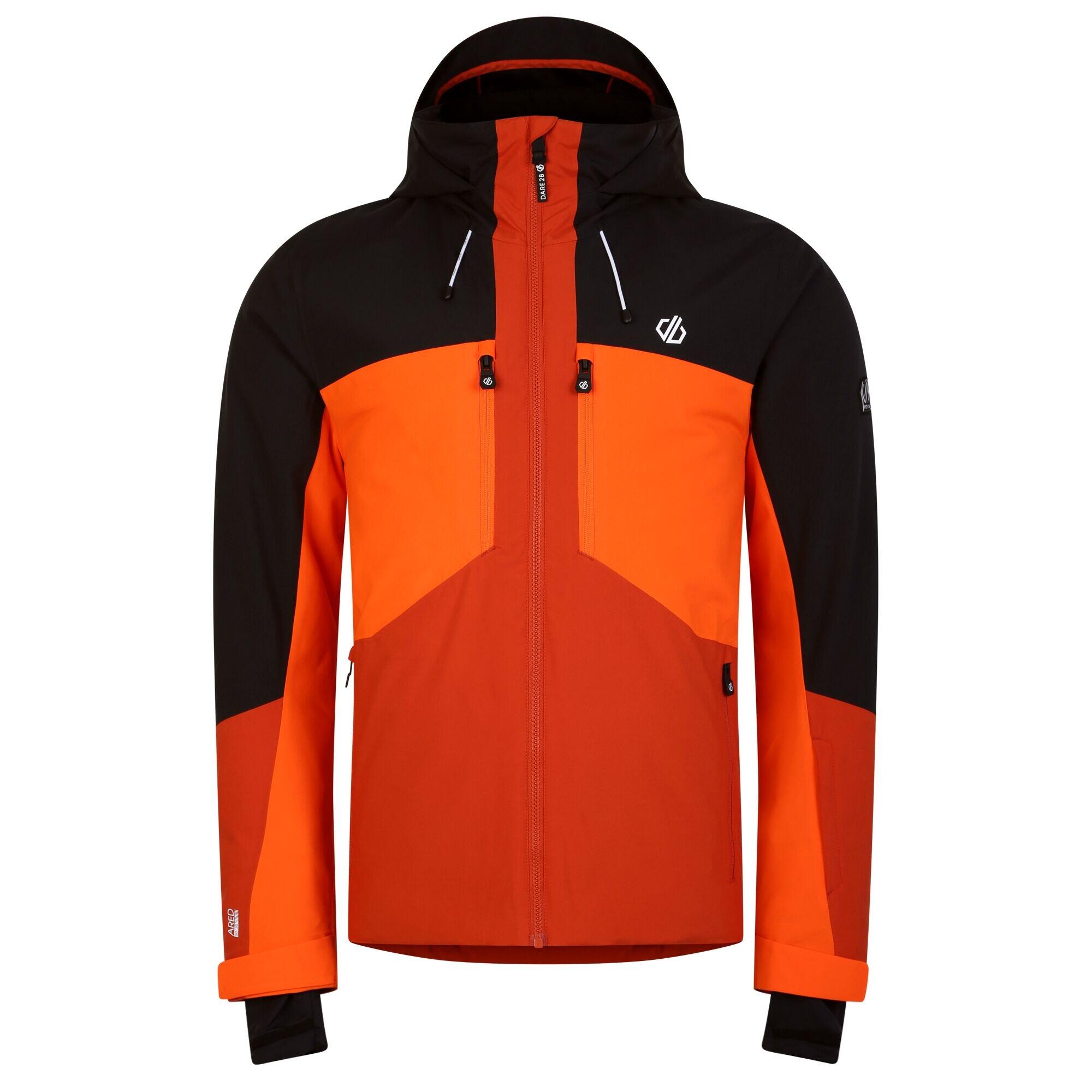 Mens Slopeside Waterproof Ski Jacket (Puffins Orange/Black) 1/5