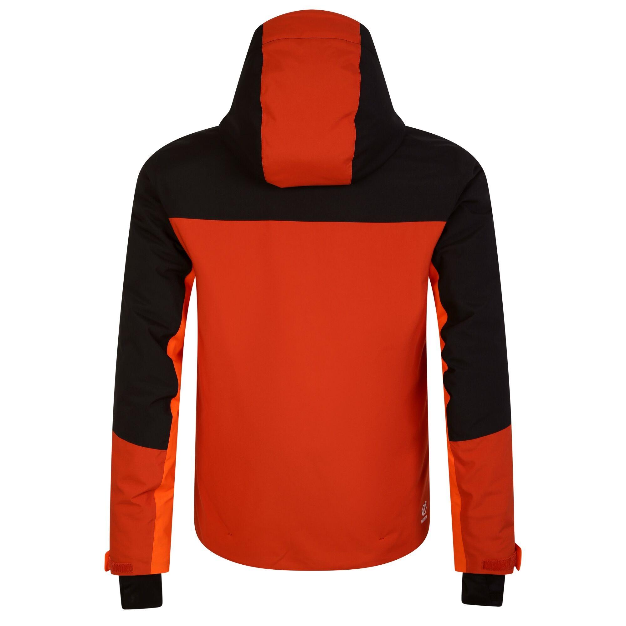 Mens Slopeside Waterproof Ski Jacket (Puffins Orange/Black) 2/5