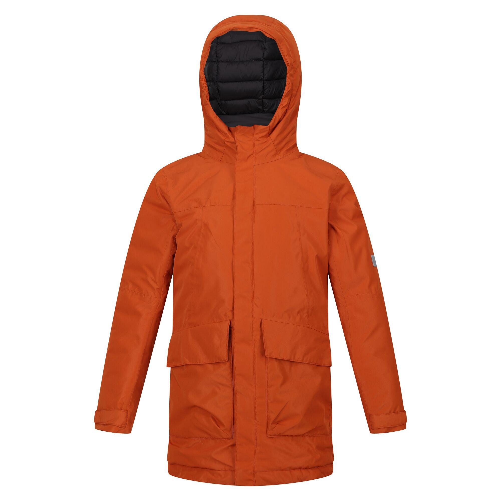 REGATTA Childrens/Kids Farbank Ski Jacket (Burnt Copper/Black)