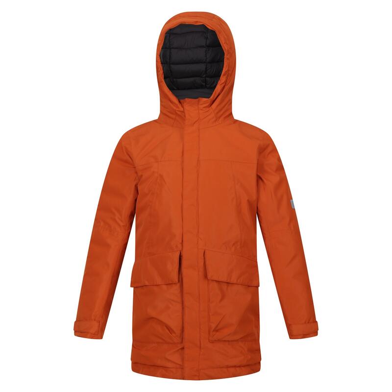 Farbank Ski jas voor kinderen (Gebrand Koper/Zwart)