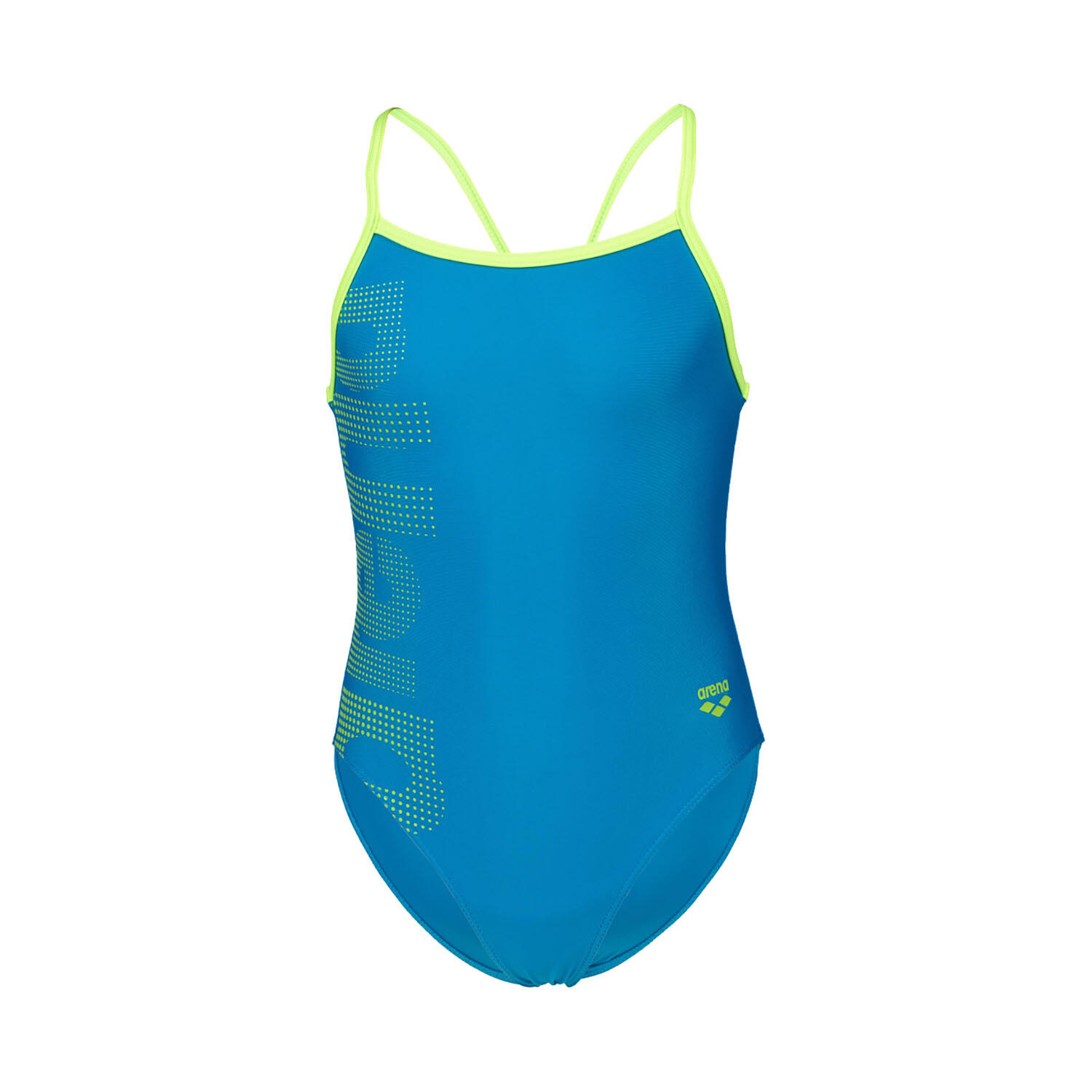 Costume da bagno 1 pezzo per bambina Arena Logo 3/4