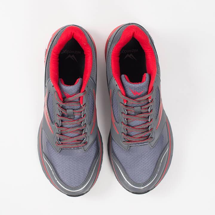 Chaussures de running homme Wizwedge Helium PCS Gris Rouge