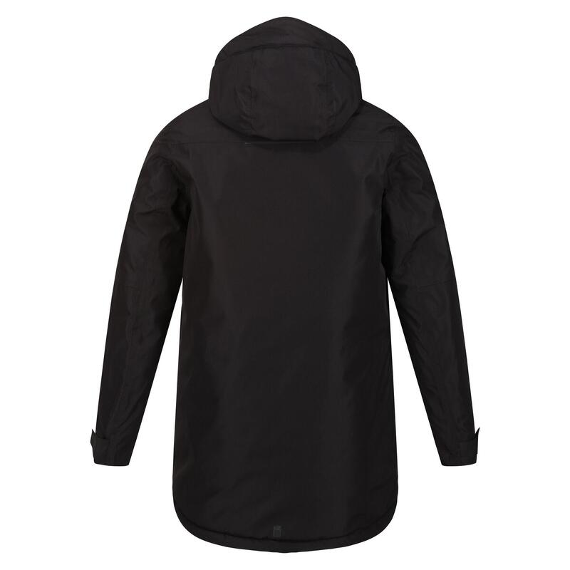 Blouson de ski FARBANK Enfant (Noir / Orange brûlé)