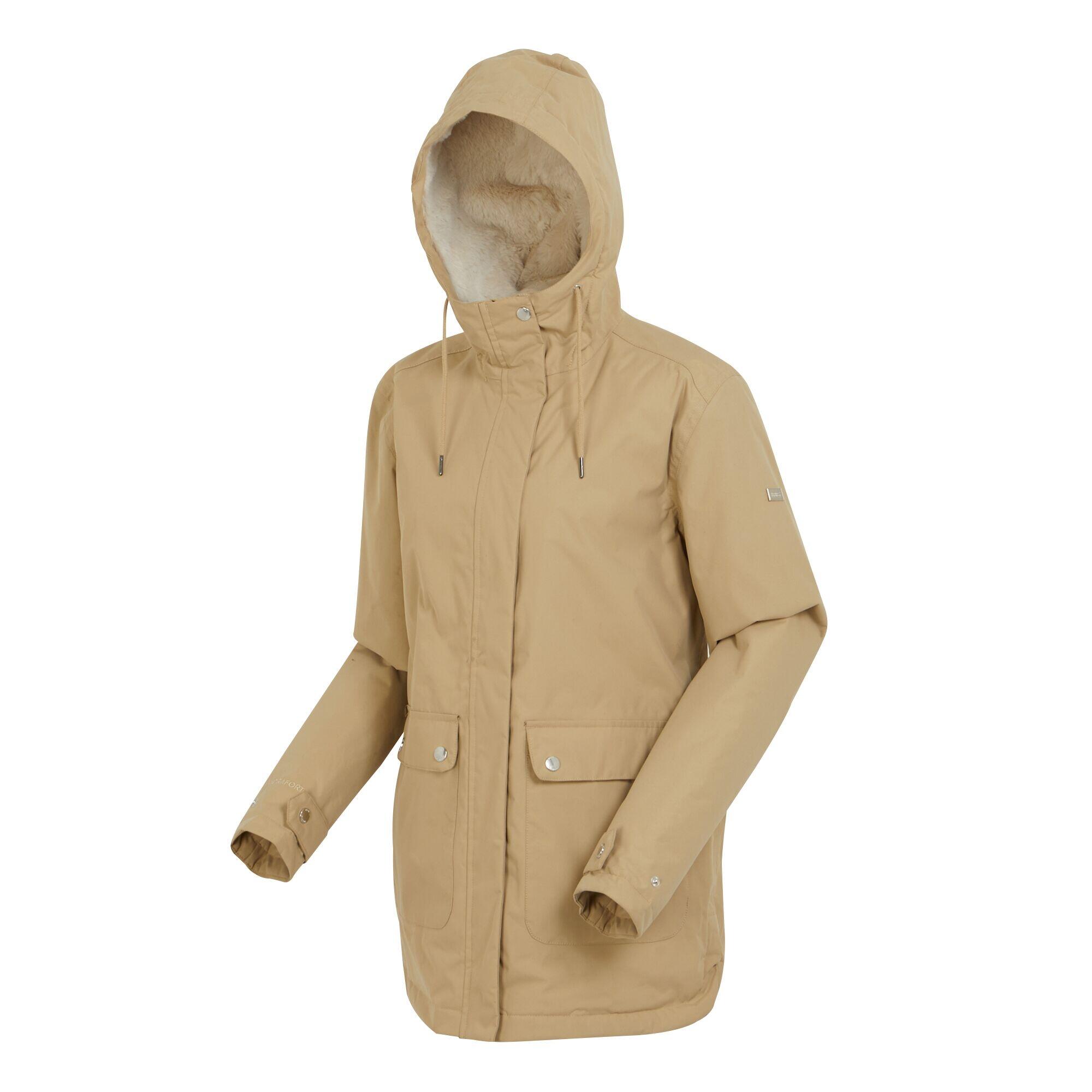 Womens/Ladies Broadia Waterproof Jacket (Barleycorn/Light Vanilla) 3/5