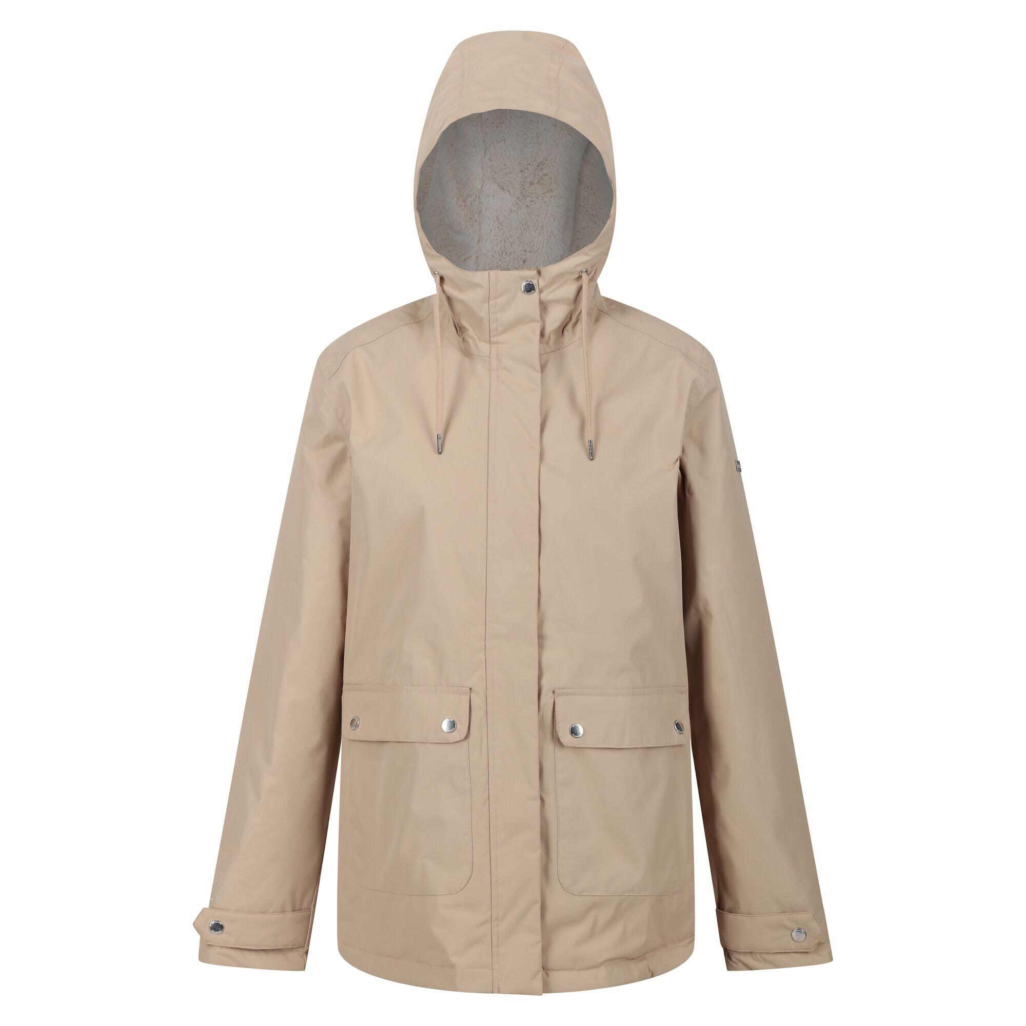 Regatta - Veste Imperméable Broadia Femme (beige / Beige Clair) - Veste - Beige|blanc - 52 2xl - Decathlon