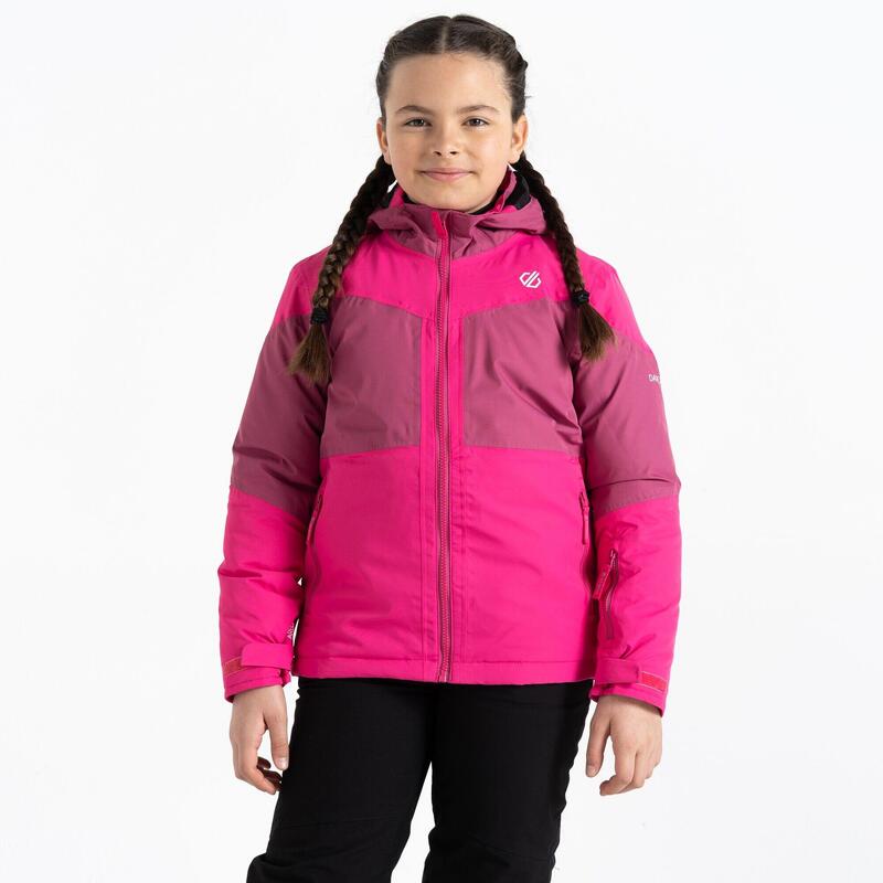 Casaco de Ski Slush para crianças e jovens Hortênsia rosa pura/rosa