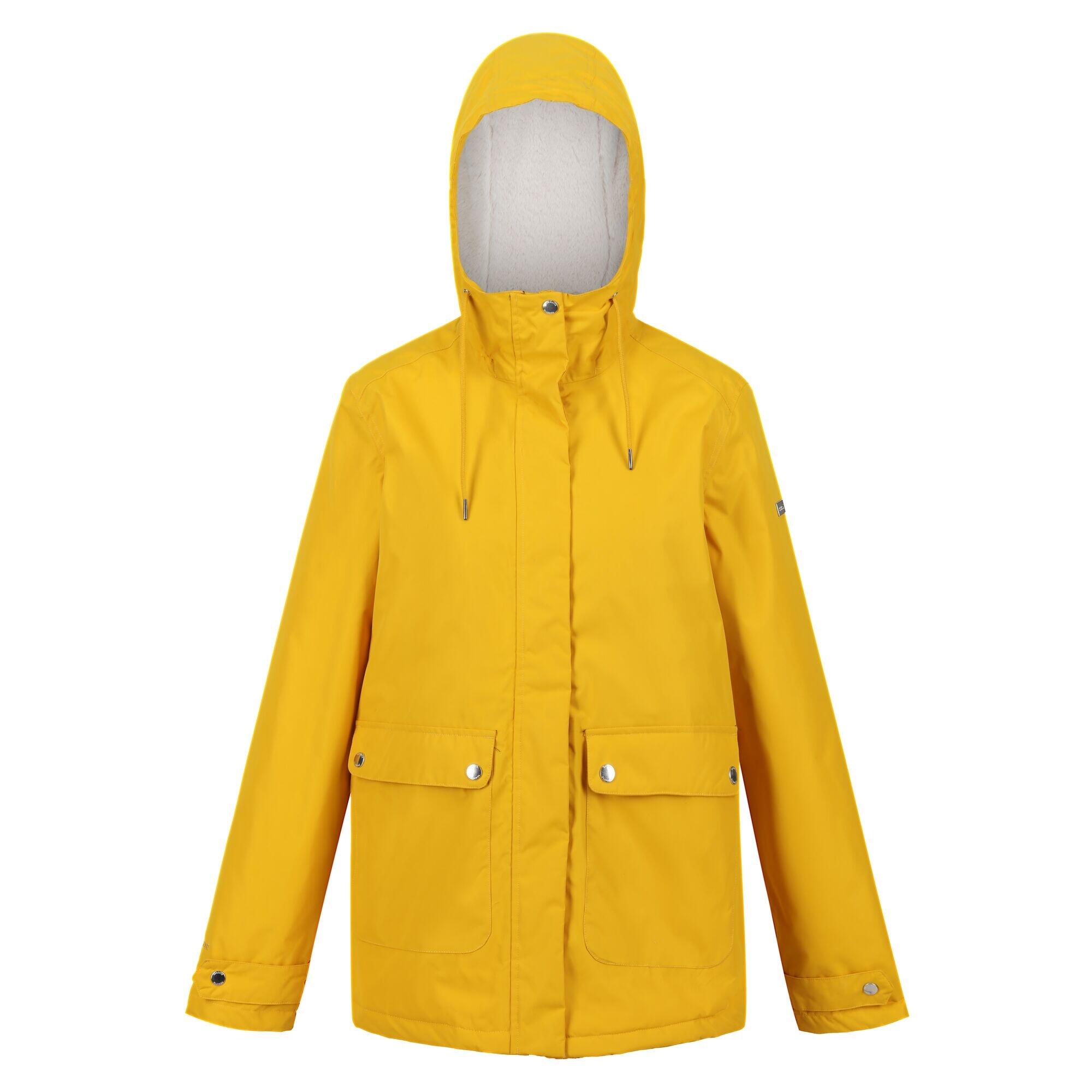REGATTA Womens/Ladies Broadia Waterproof Jacket (Sunset/Light Vanilla)