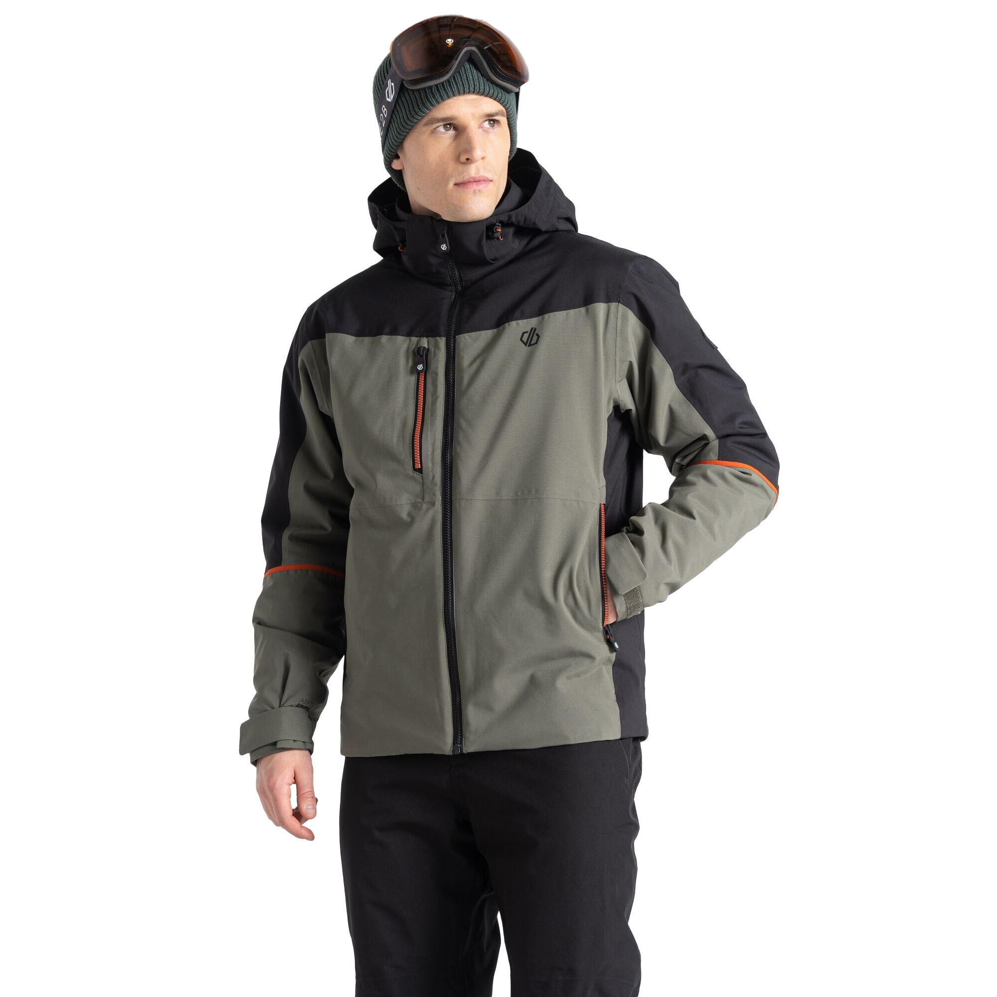 Mens Eagle Ski Jacket (Lichen Green/Black) 4/5