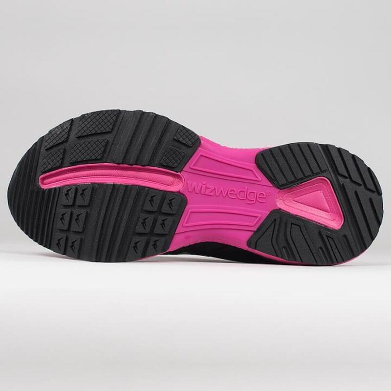 Chaussures de running femme Neon universelle Noir Fuschia
