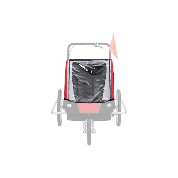 Bâche haute de remorque enfant Optimiz rouge - Transport vélo sur La