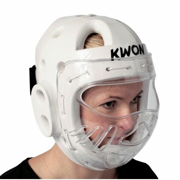 Kwon - Casque Taekwondo Avec Visière Kwon Ksl - Casque De Boxe - Blanc - 40 M - Decathlon