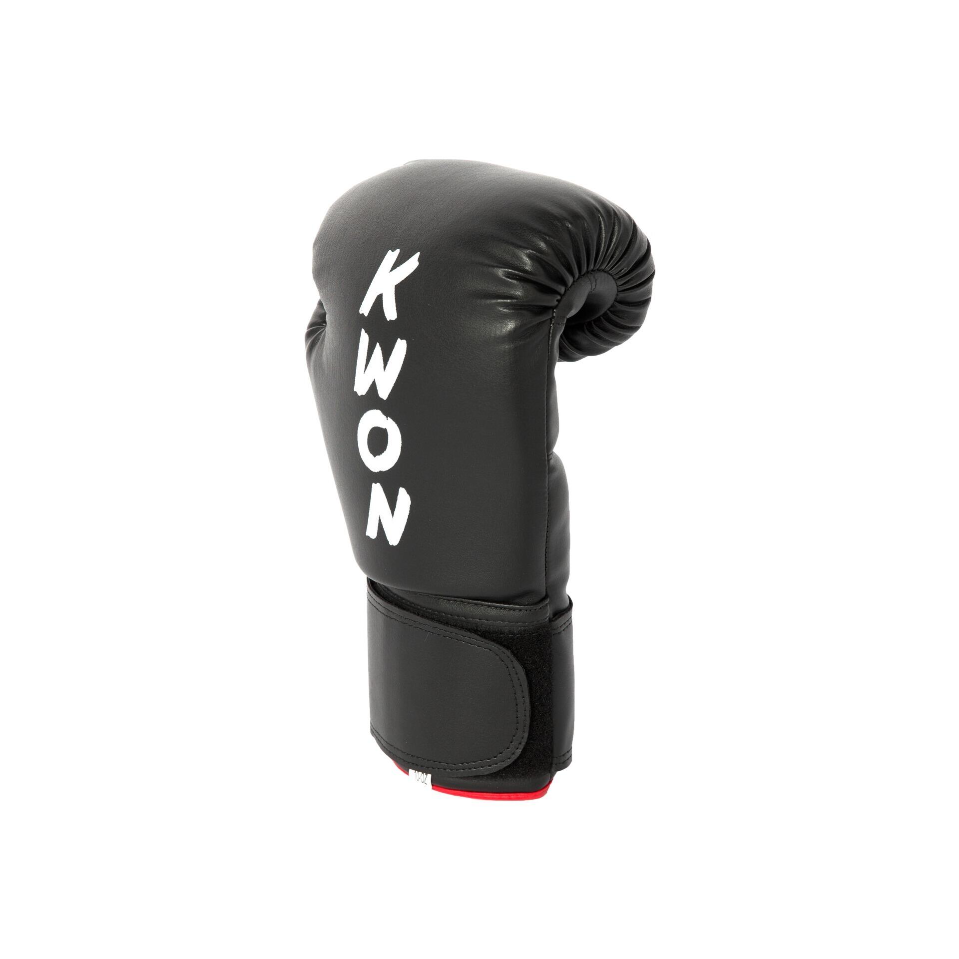 Kwon - Gants De Boxe Kwon - Gants De Boxe - Noir|rouge - 14 Oz - Decathlon