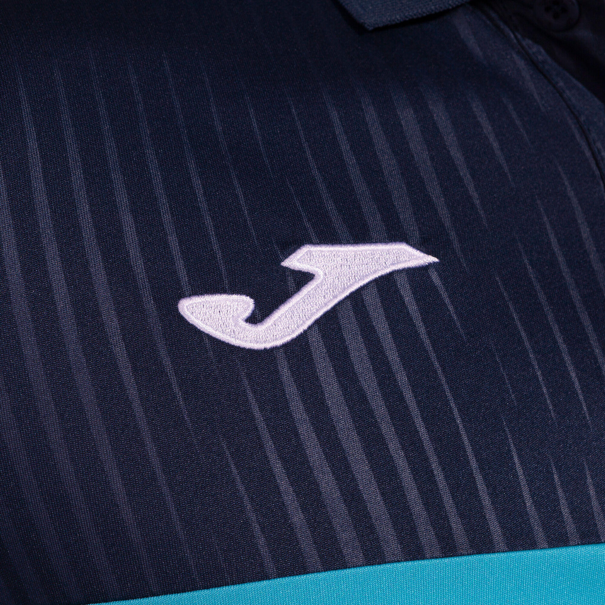 Pólo M/c Padel Criança Joma Montreal Azul-Turquesa Fluor 4/4